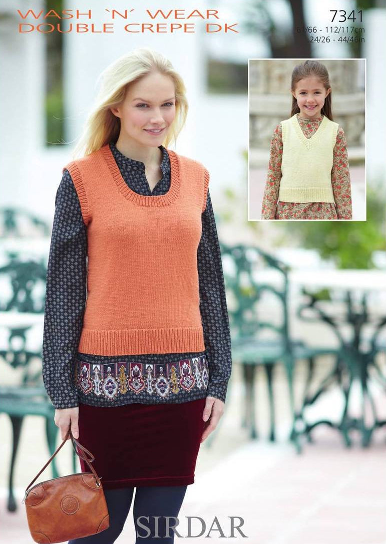 Knitting Pattern 7341 - Tank Tops in DK
