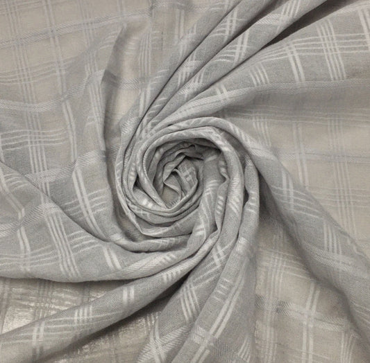 GREY CHECKERED MUSLIN