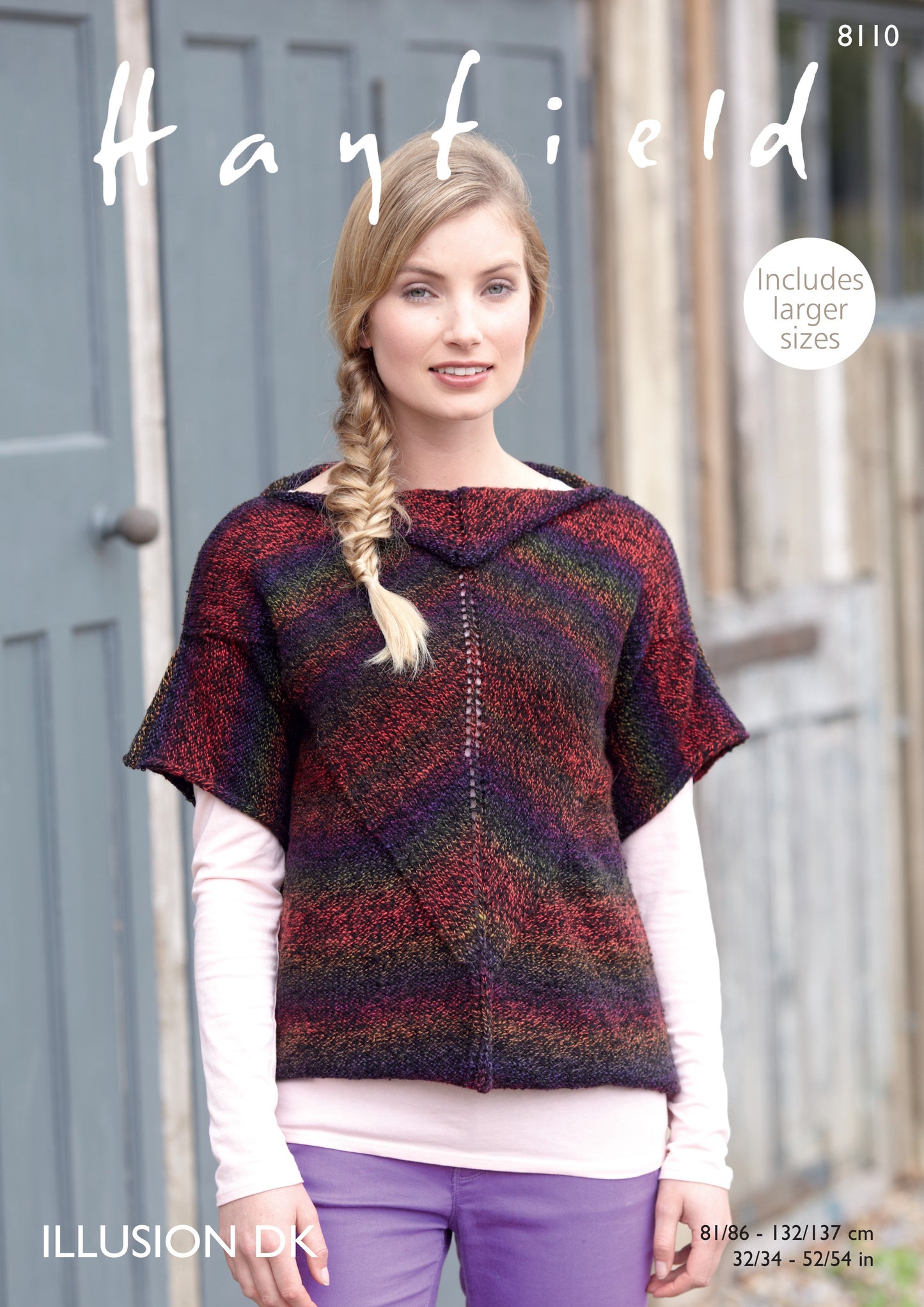 Knitting Pattern 8110 - Top in Illusion DK