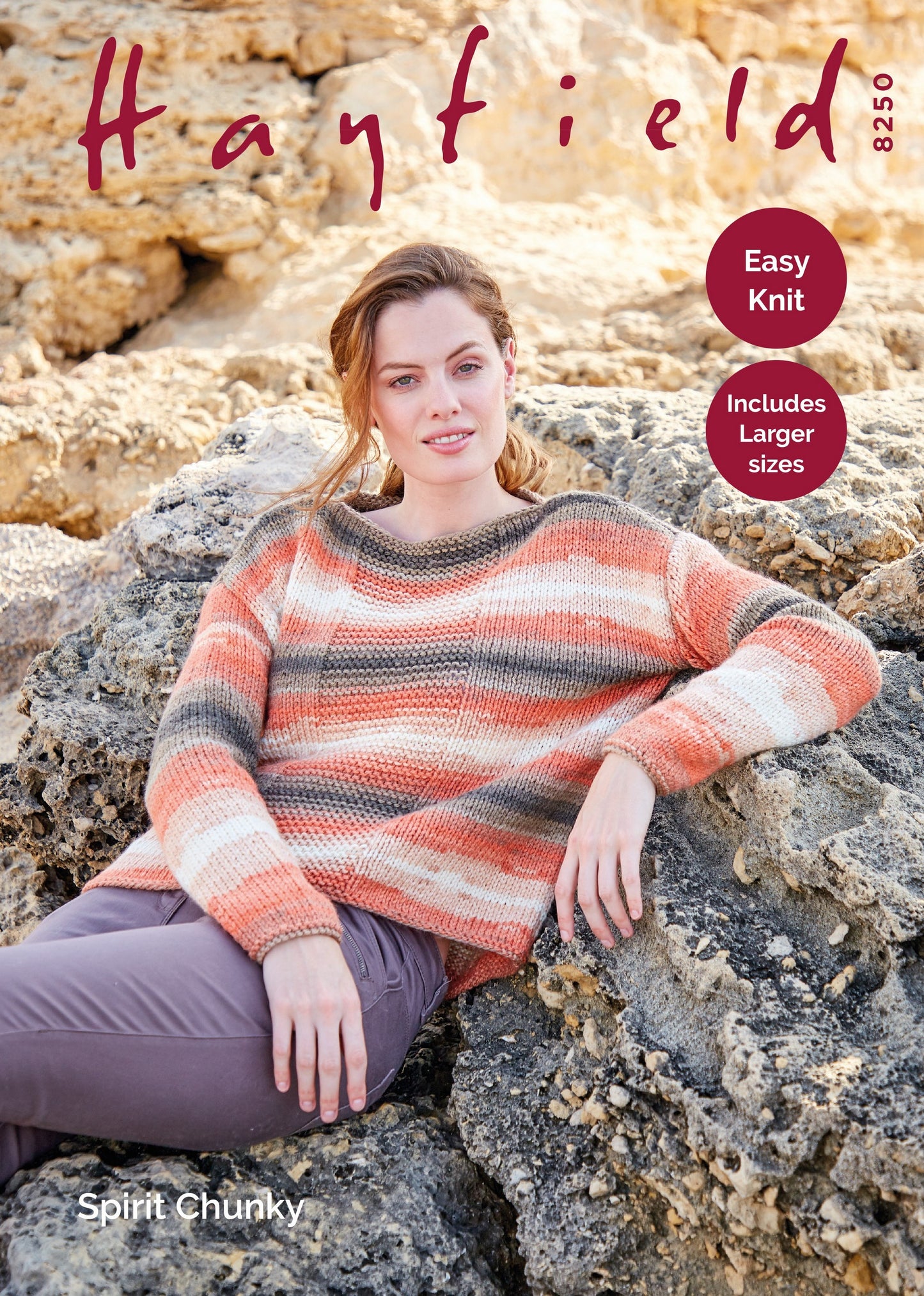 Knitting Pattern 8250 - WOMENS SWEATER IN SPIRIT CHUNKY