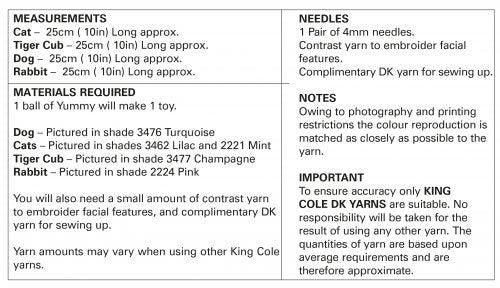 Knitting Pattern 9061 - Laying Toys: Knitted in Yummy Chunky