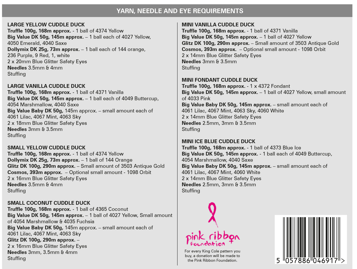 Knitting Pattern 9184 - Knitted Cuddle Ducks in DK