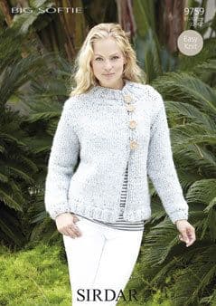 Knitting Pattern 9759 - Jacket in Big Softie Super Chunky
