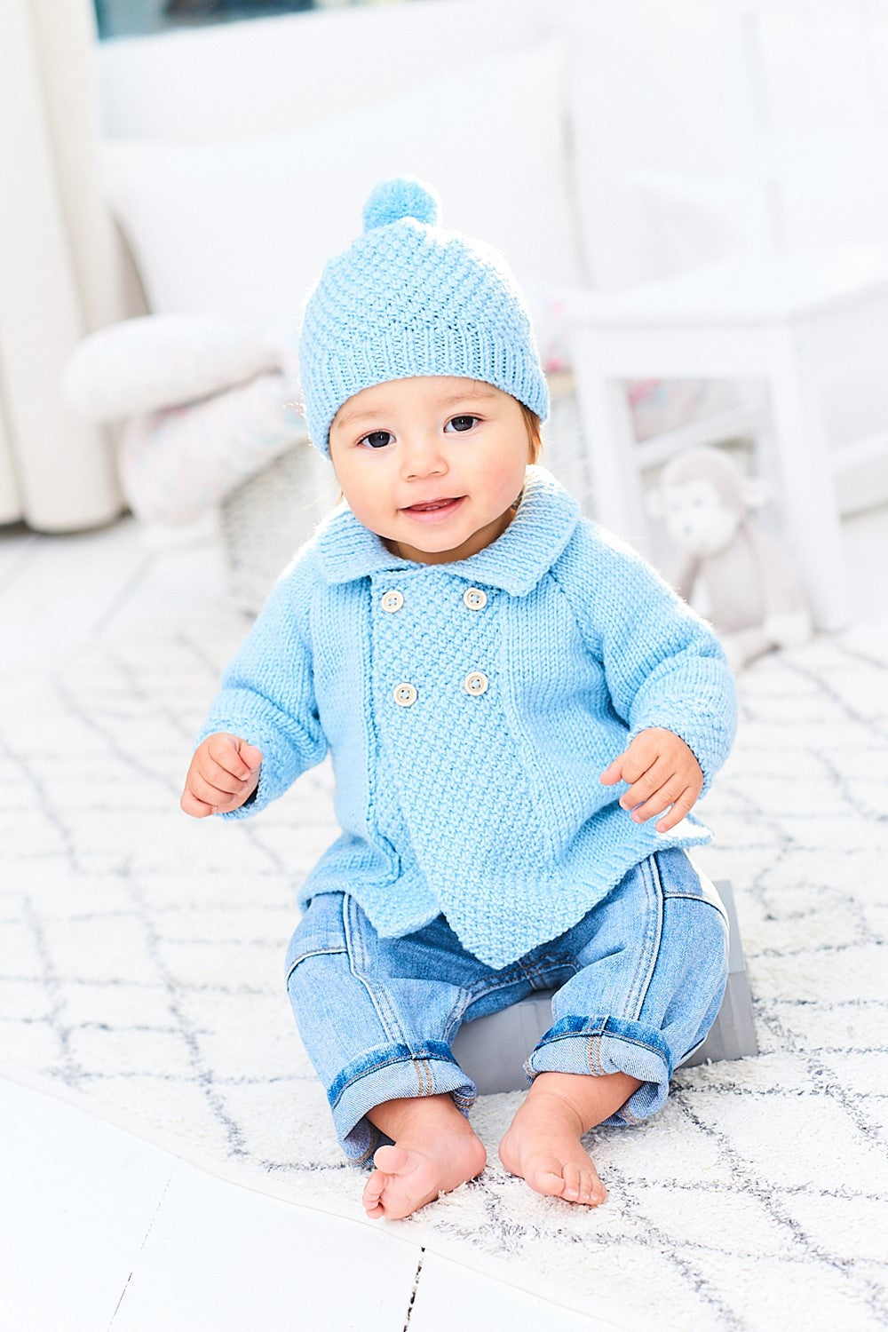Knitting Pattern 9980 - Jackets & Hat in Bambino DK, Sweet Dreams
