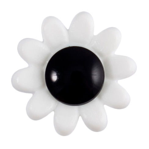 Button with Shank - 14mm - Daisy - 4 Colours Available
