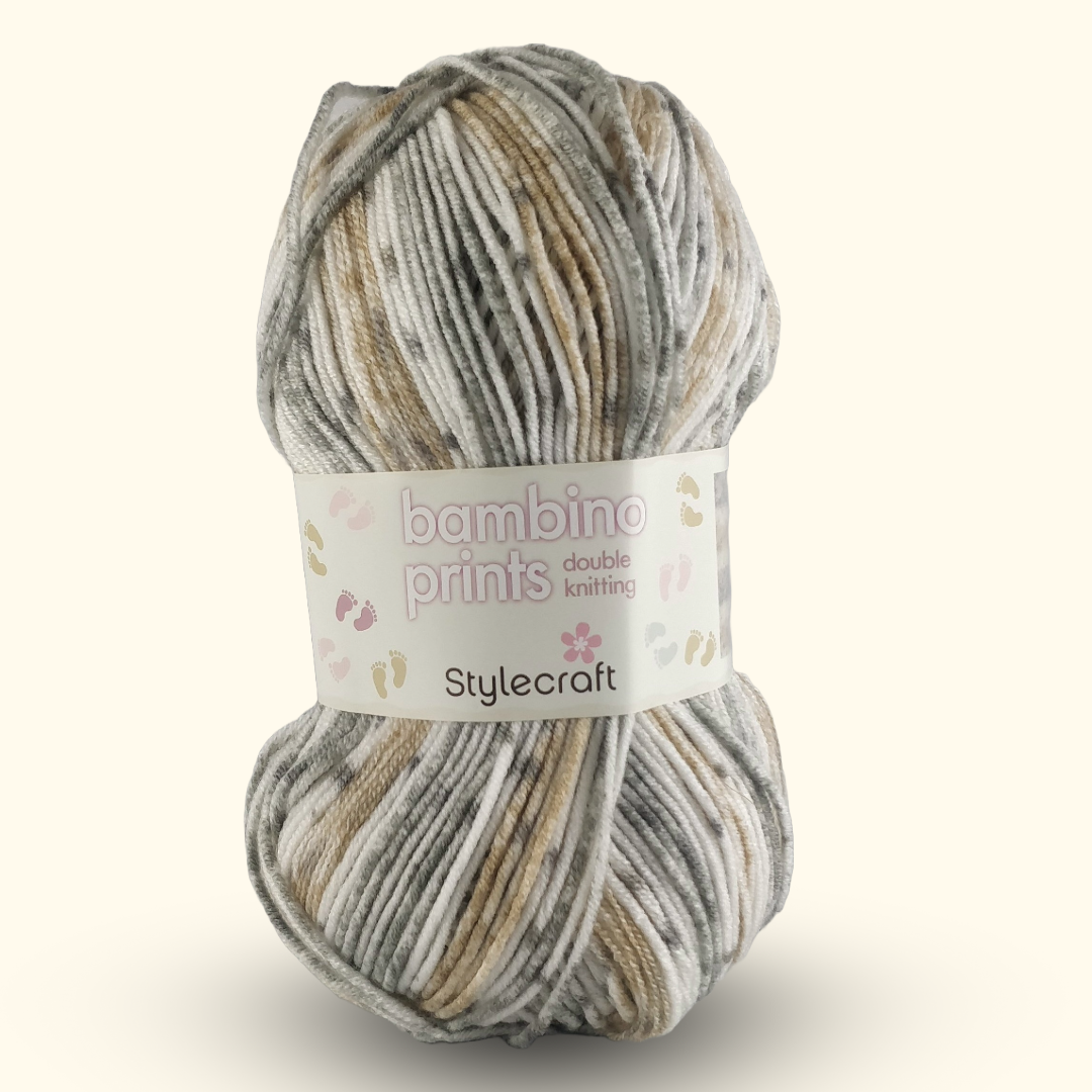 BAMBINO PRINTS DK - 100g - More colours available
