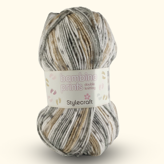 BAMBINO PRINTS DK - 100g - More colours available