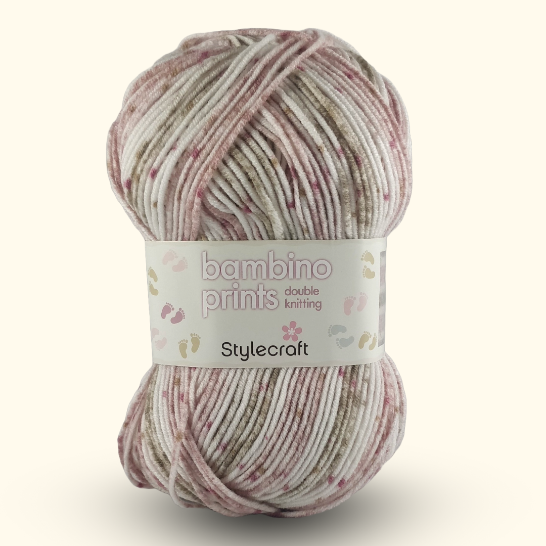 BAMBINO PRINTS DK - 100g - More colours available
