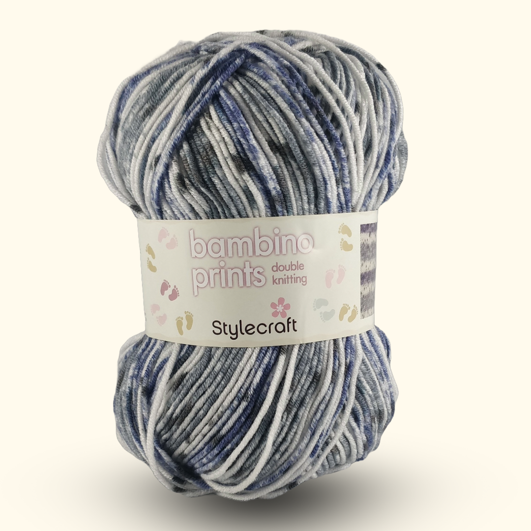 BAMBINO PRINTS DK - 100g - More colours available