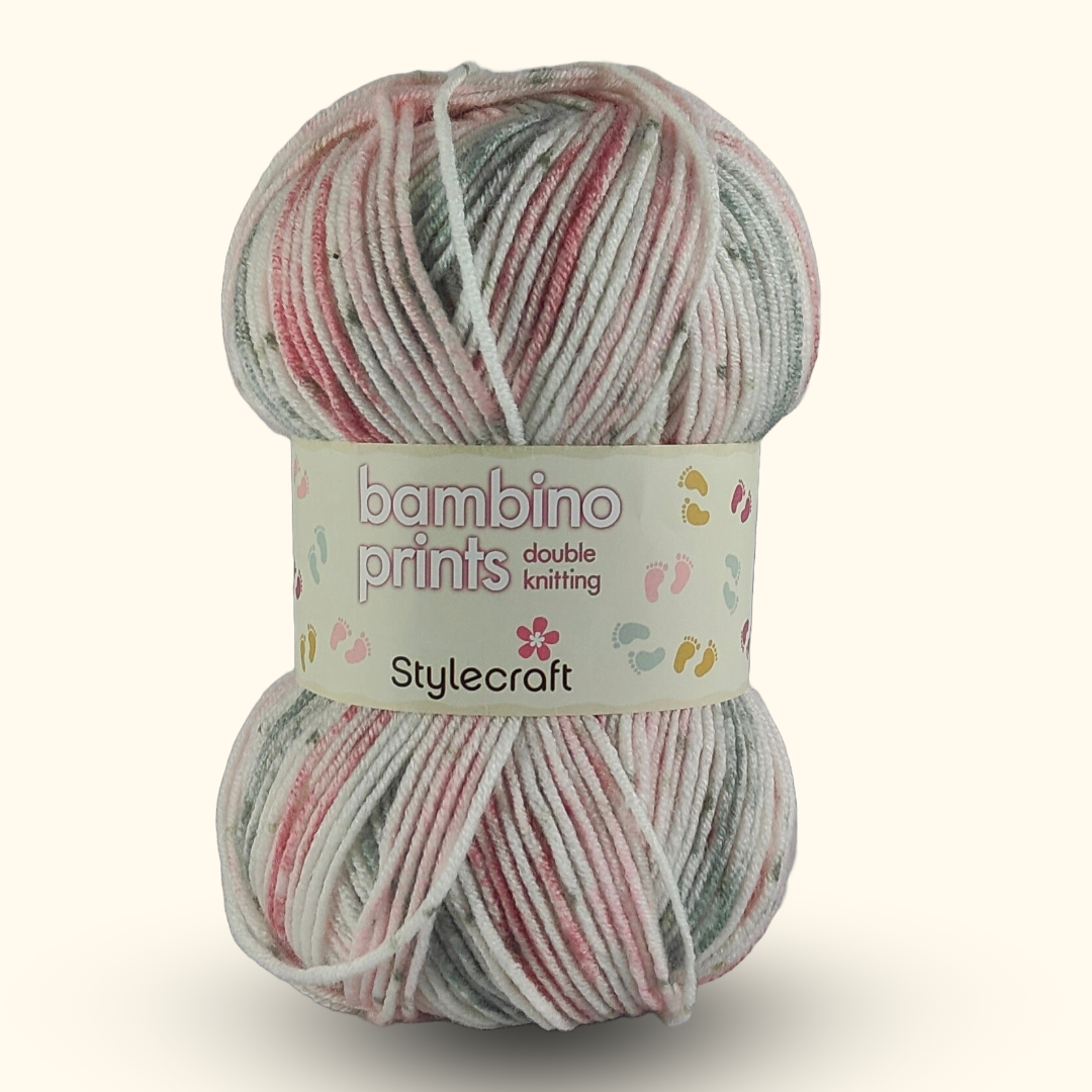 BAMBINO PRINTS DK - 100g - More colours available