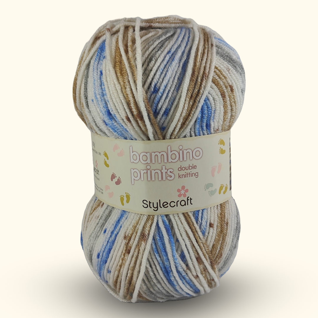 BAMBINO PRINTS DK - 100g - More colours available