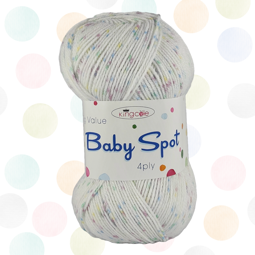 BIG VALUE - BABY 4 PLY - SPOT 100g - More colours available