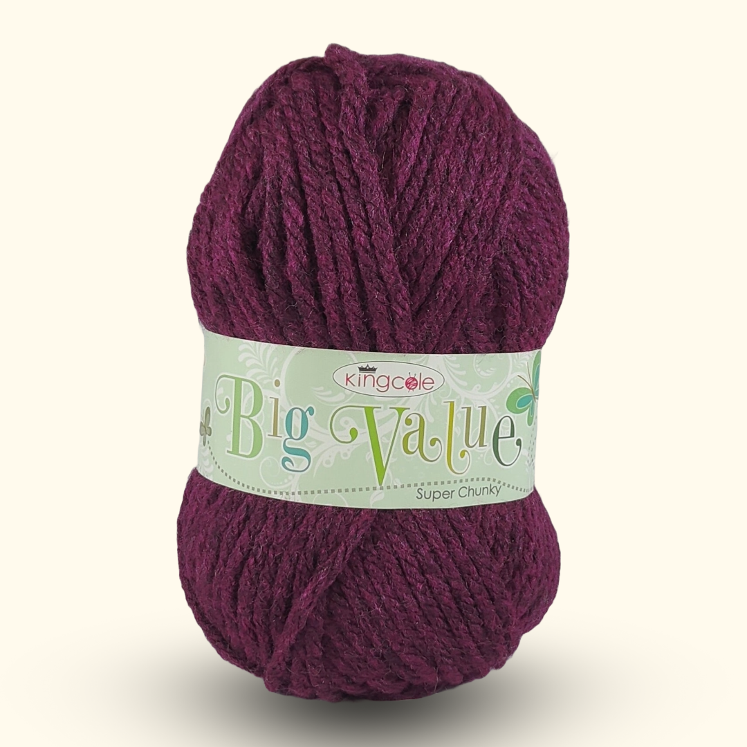 BIG VALUE SUPER CHUNKY 100g - More Colours Available