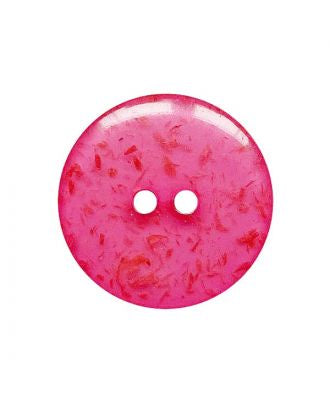 2 Hole Button - 23mm - Speckled Cerise