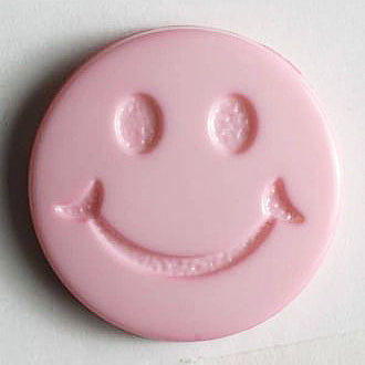 Button with Shank - 15mm - Smiley Face - 3 Colours Available