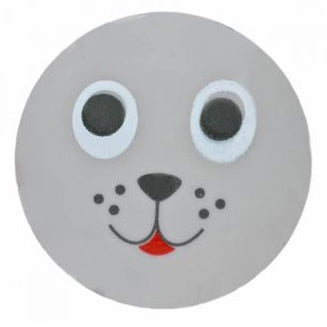 Button with Shank - 15mm - Seal - Grey