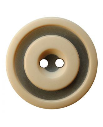 2 Hole Button - 30mm - 2 Tone BEIGE