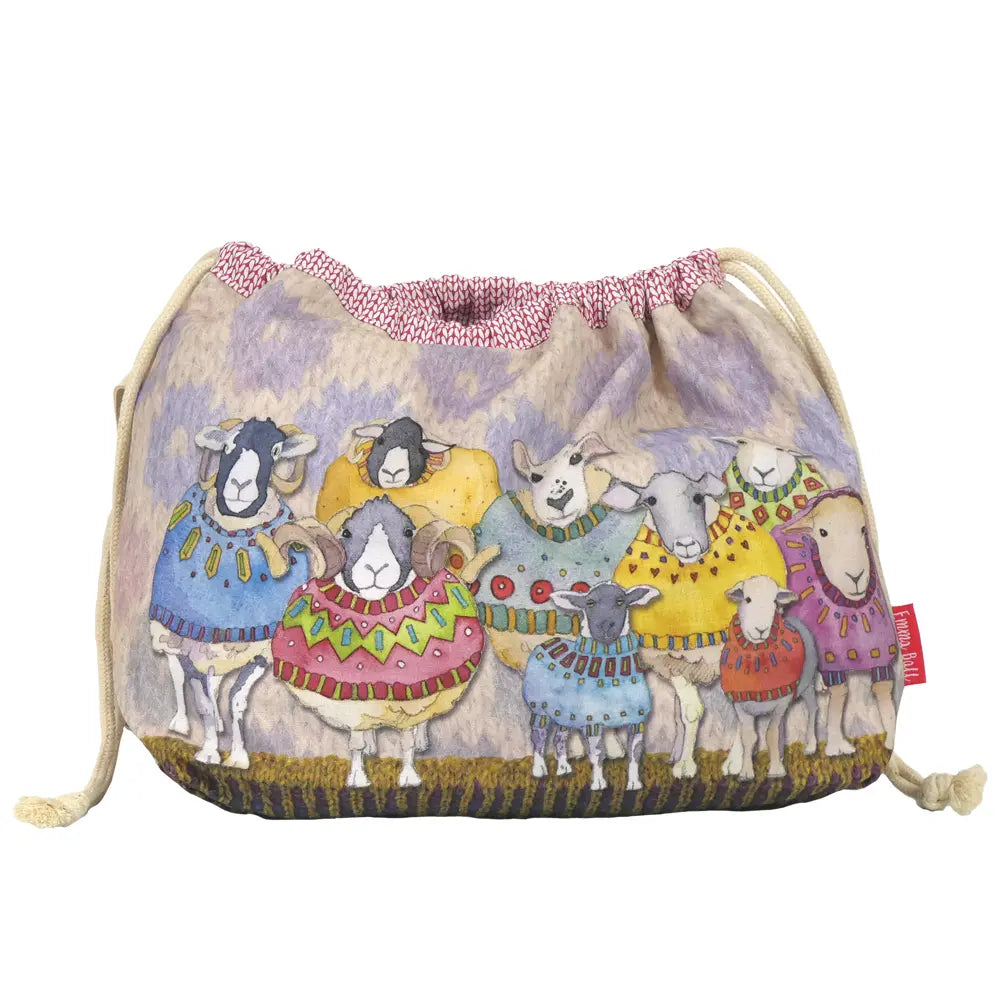 Drawstring Bag - Sheep in Sweaters III