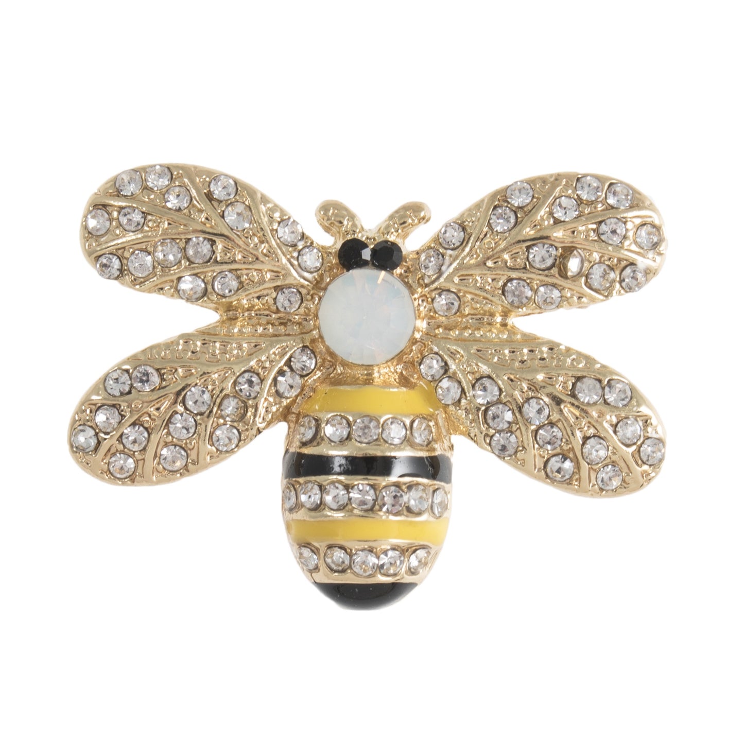 Button with Shank - 30mm - Diamante Bee