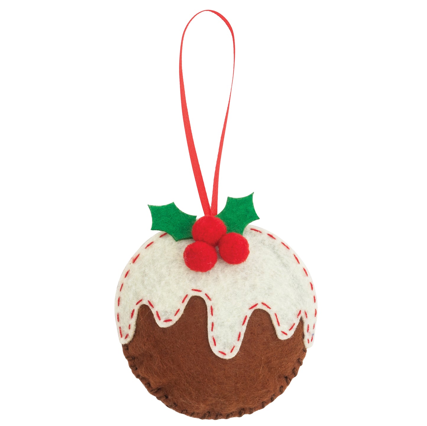 Felt Hanging Ornament - Xmas Pudding