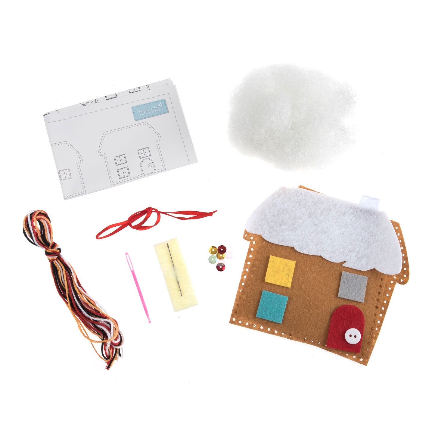 FELT KIT - Christmas Gingerbread House