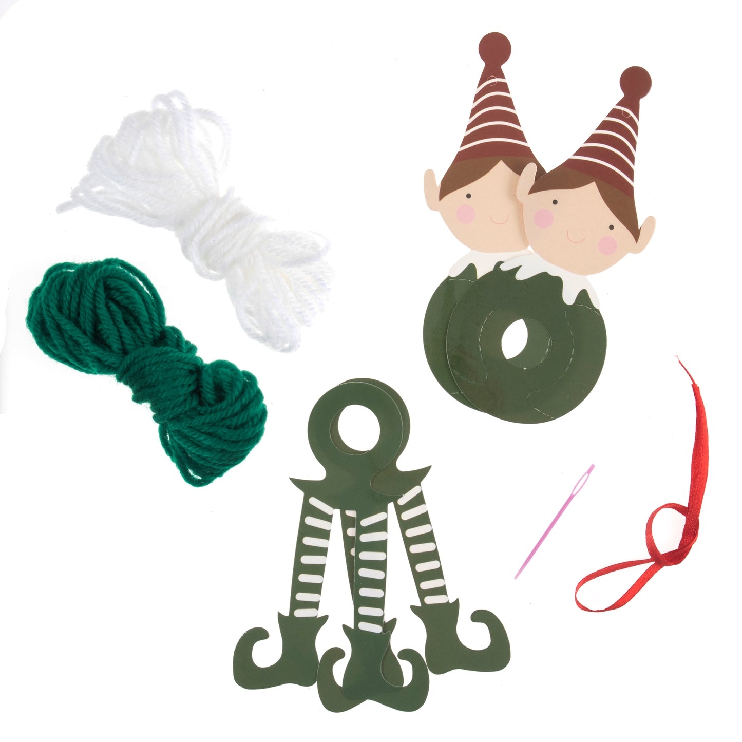 POM POM DECORATION KIT - Christmas Elf