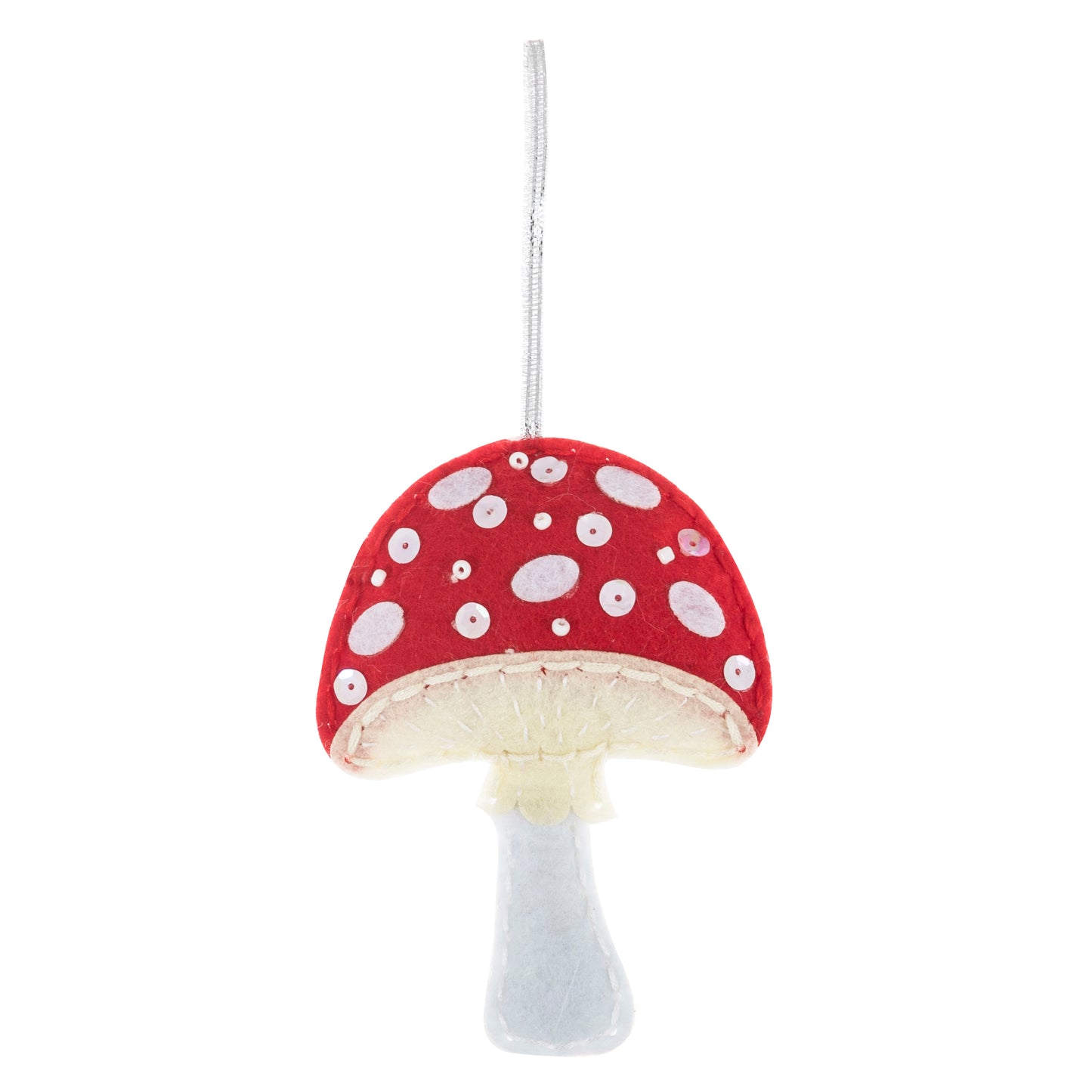 Felt Hanging Ornament - Mushroom