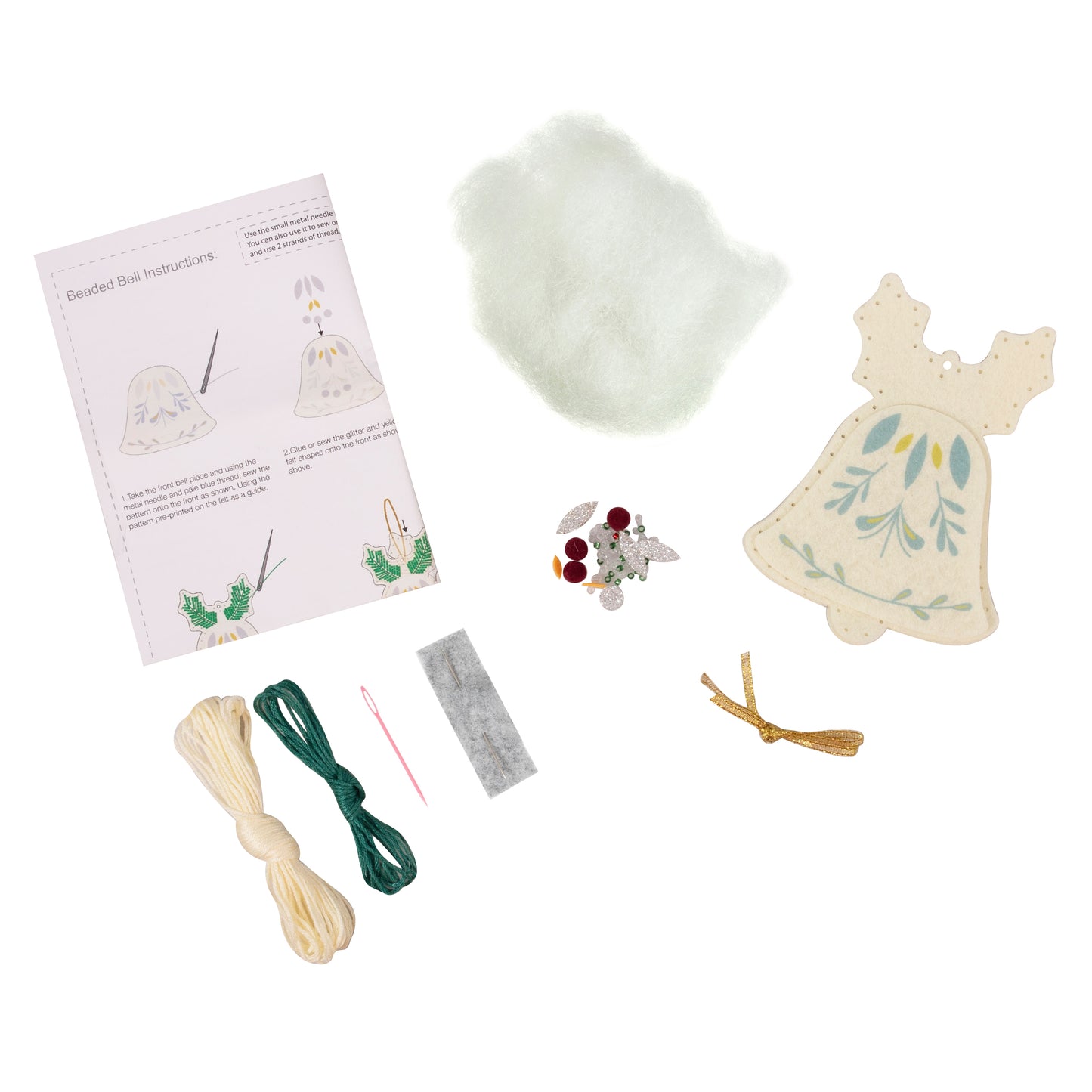 FELT KIT - Beaded Bell