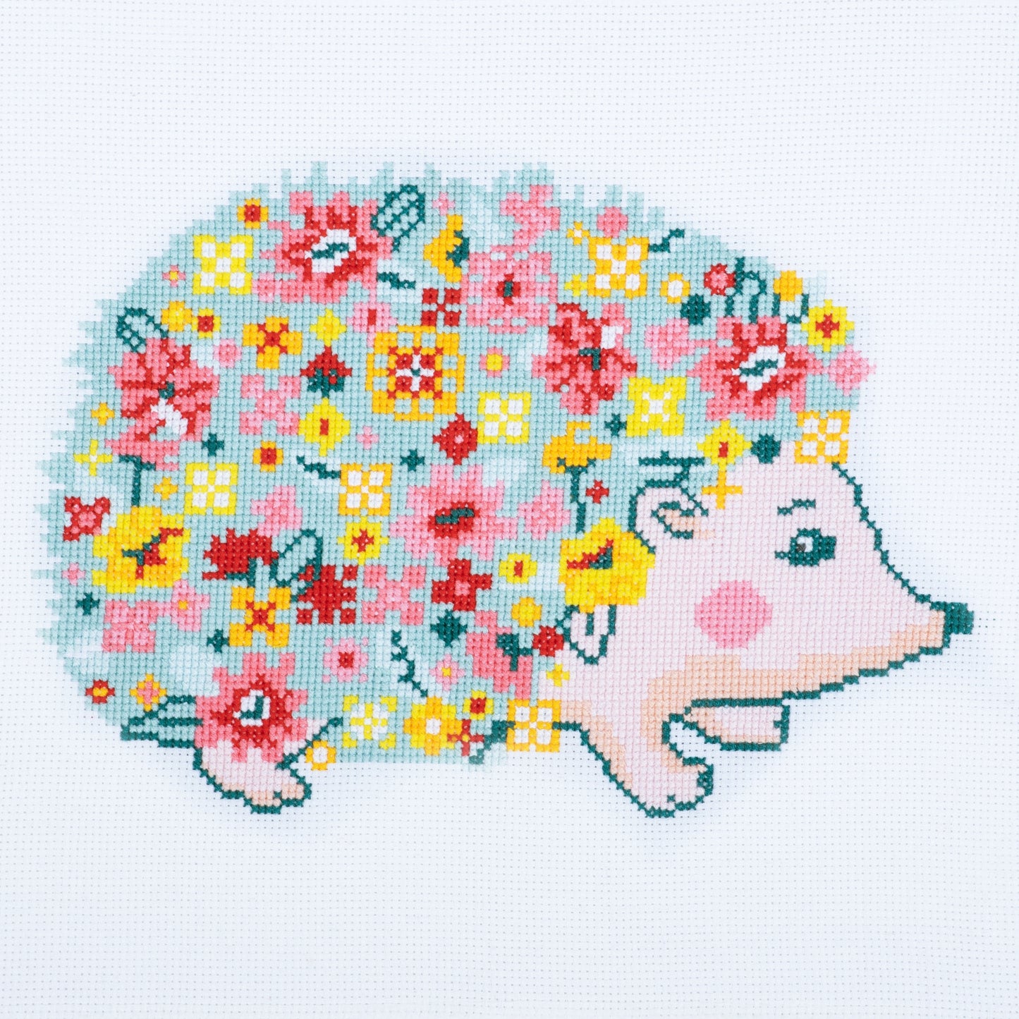 COUNTED CROSS STITCH KIT - LARGE - HEDGEHOG 38 x 34cm