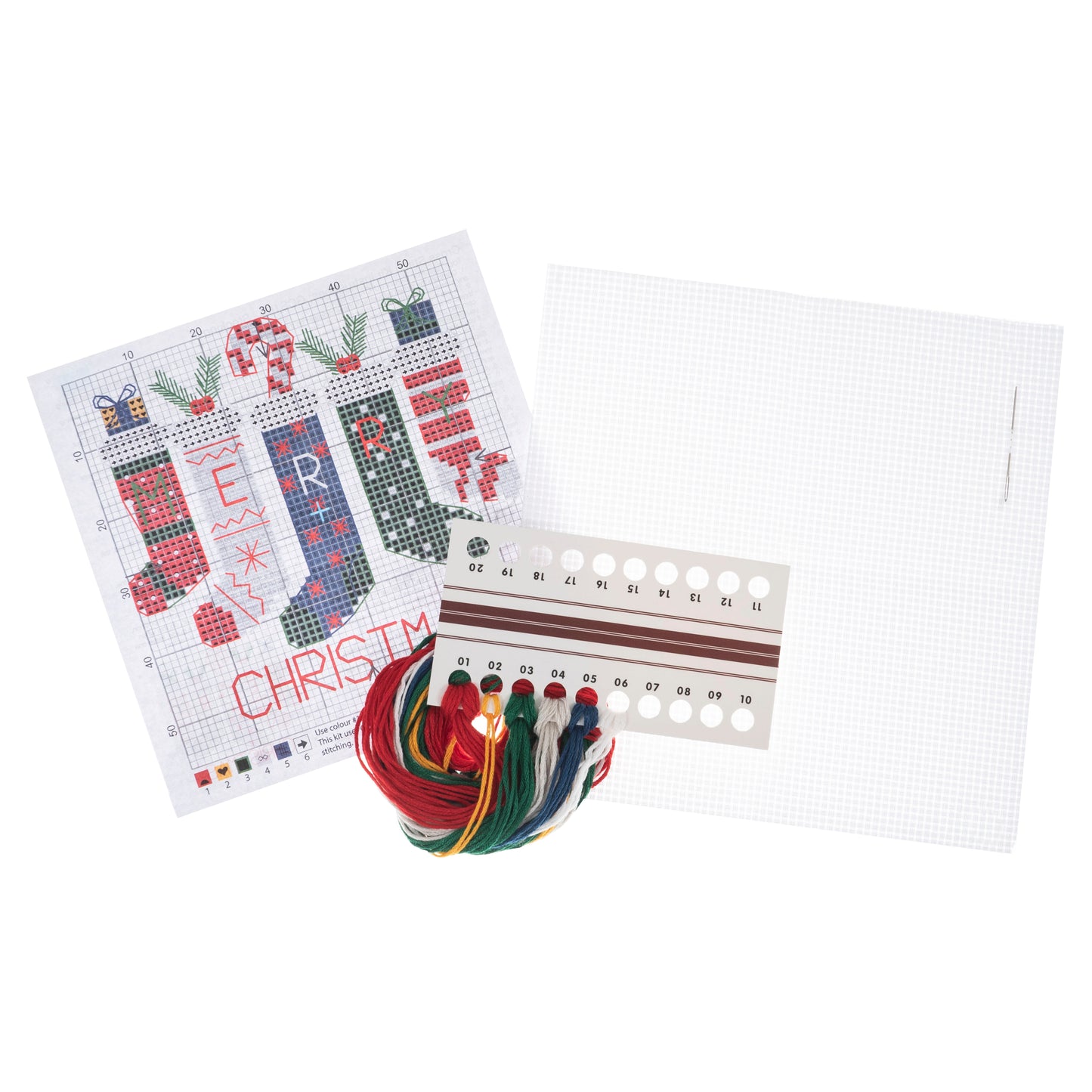 COUNTED CROSS STITCH KIT - Christmas Stockings
