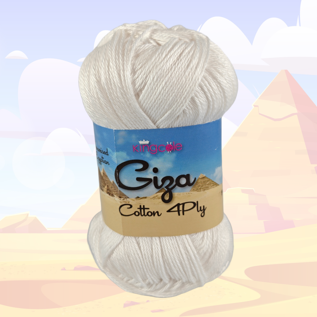 Giza Cotton 4 Ply 50g - More Colours Available
