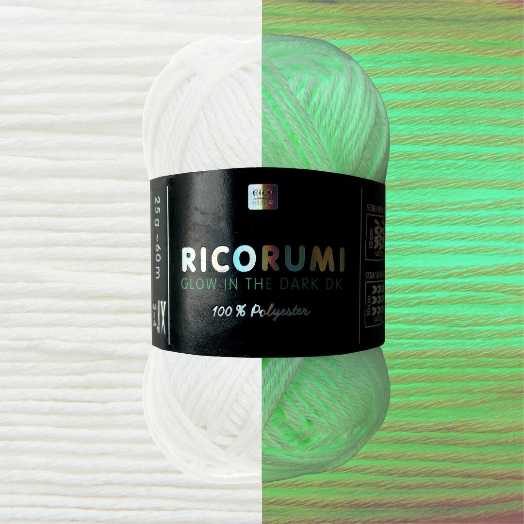 Glow In The Dark DK 100% Polyester 25g - 1 Colour