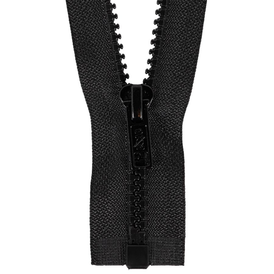 Chunky Open Ended Zip - BLACK - 2 Lengths Available