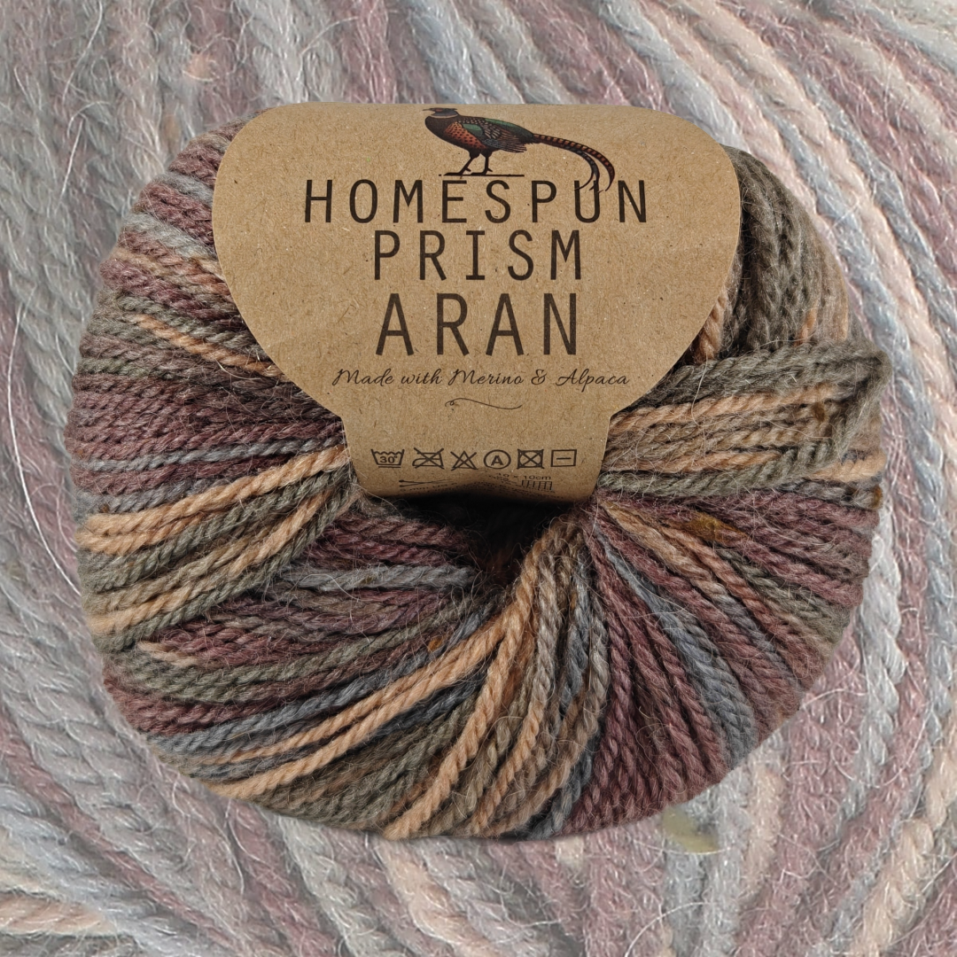 Homespun Prism Aran 50g - More Colours Available