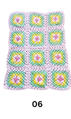 Mini Chenille Flower - Chunky Blanket Kit - Pack of 12 x 50g Cakes - More Colours Available