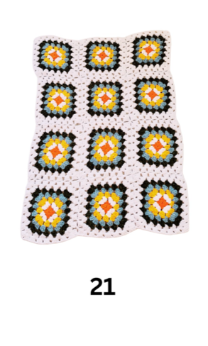 Mini Chenille Flower - Chunky Blanket Kit - Pack of 12 x 50g Cakes - More Colours Available