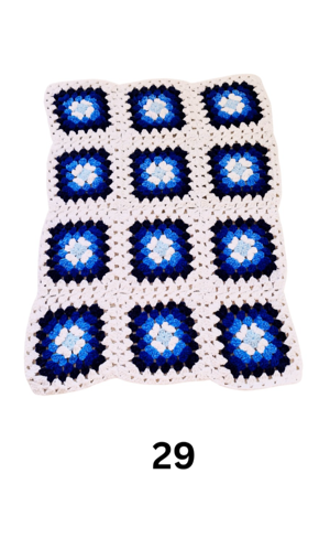 Mini Chenille Flower - Chunky Blanket Kit - Pack of 12 x 50g Cakes - More Colours Available