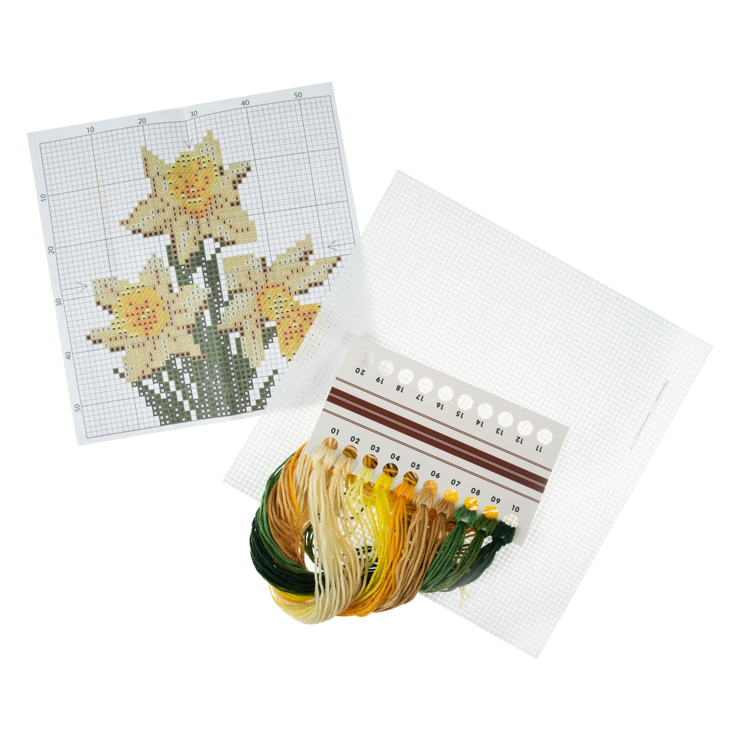 COUNTED CROSS STITCH KIT - Daffodils