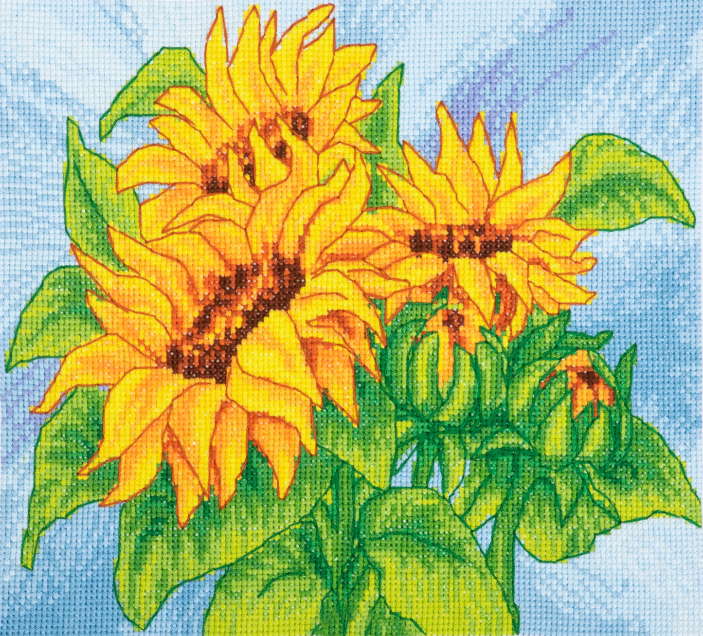 COUNTED CROSS STITCH KIT - LARGE - Sunflowers