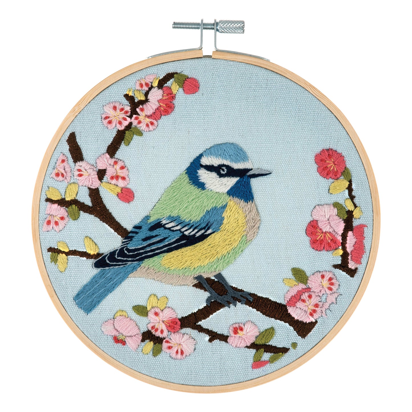 Embroidery Kit with Hoop - Bird Blossom