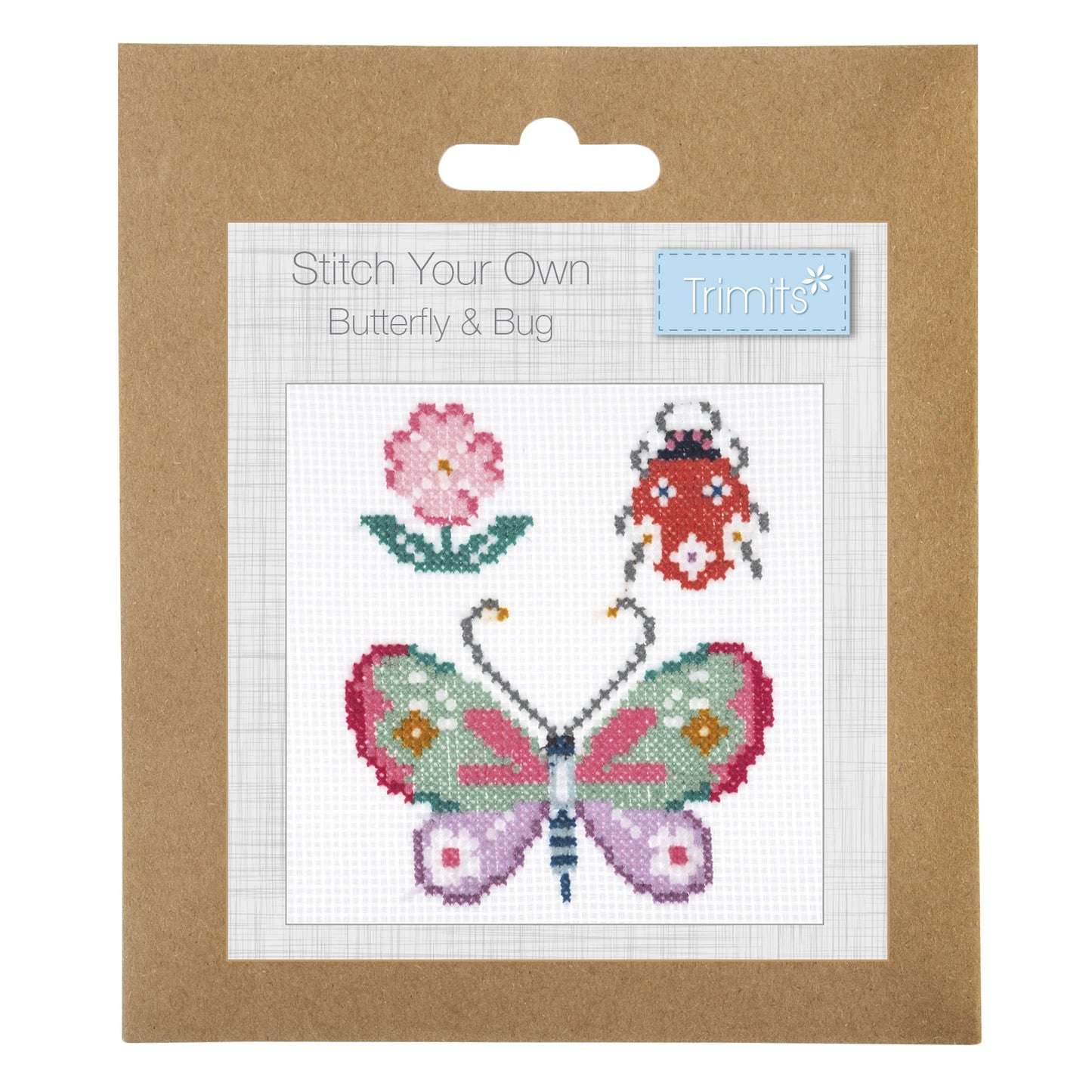 COUNTED CROSS STITCH - Butterfly & Bug