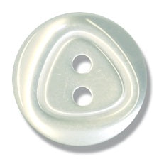 2 Hole Button - 16mm - Pearl White