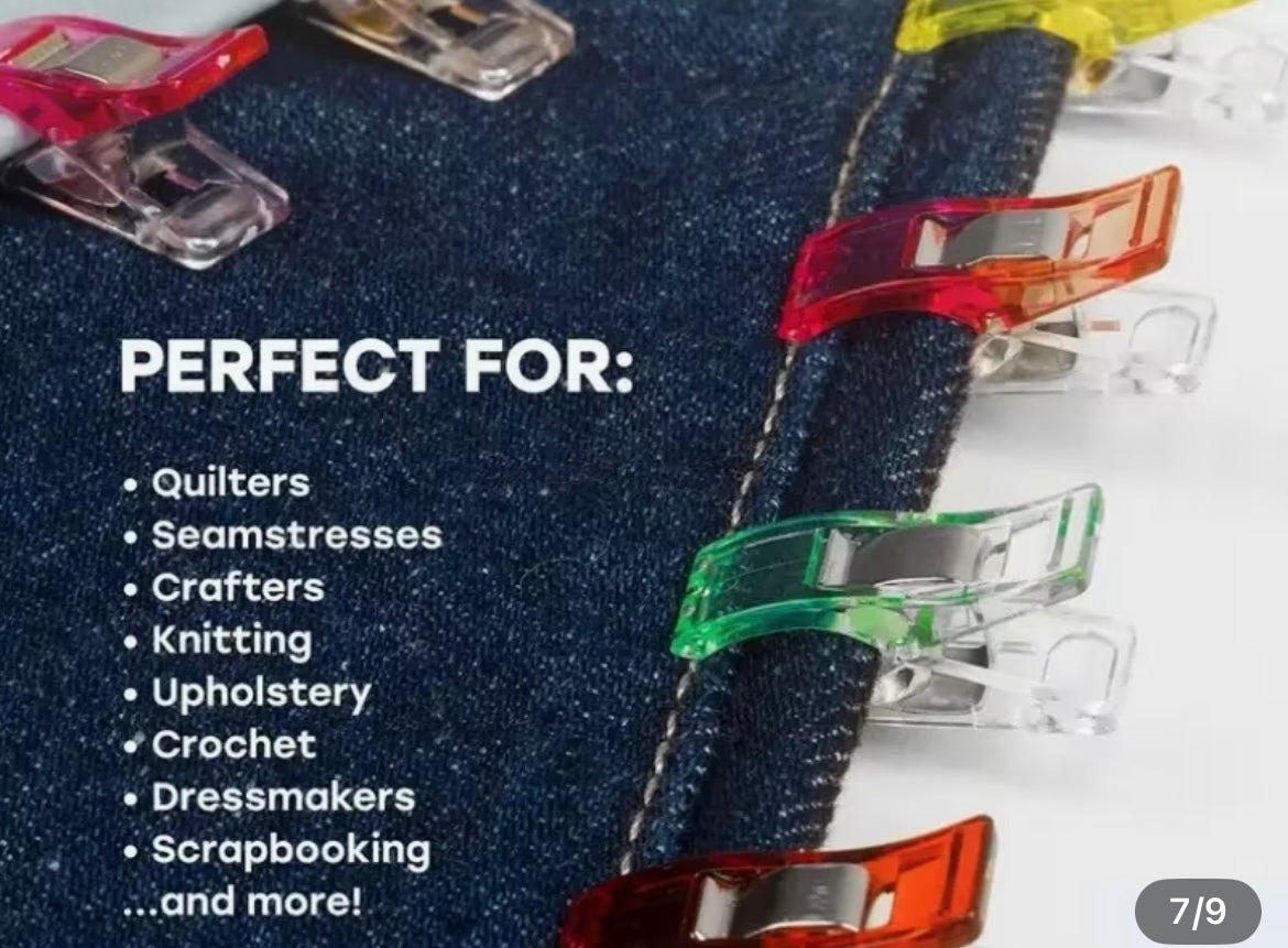 Fabric Clips - 26mm x 10mm - Bag of 10