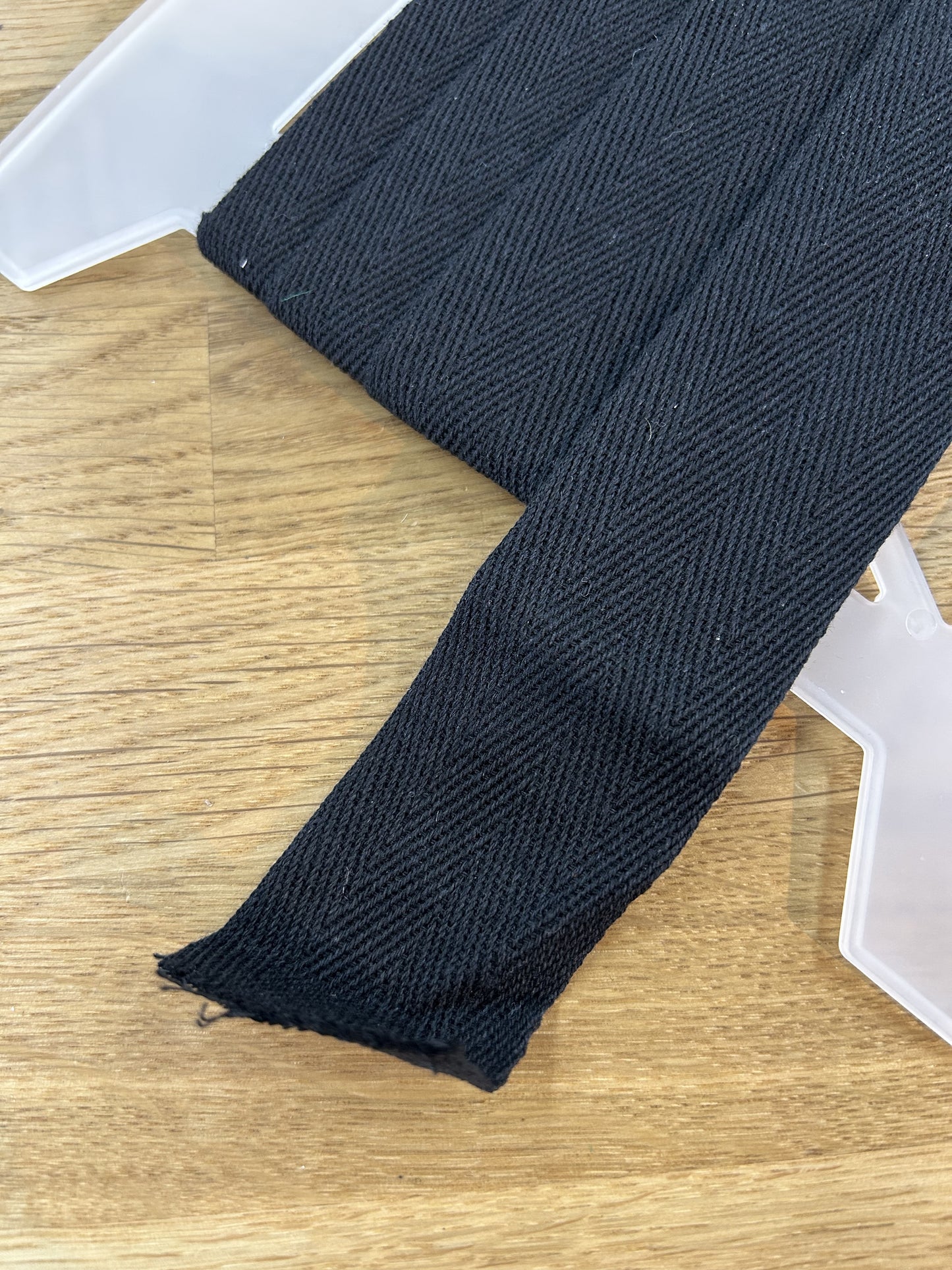 Herringbone Tape - 40mm - Black