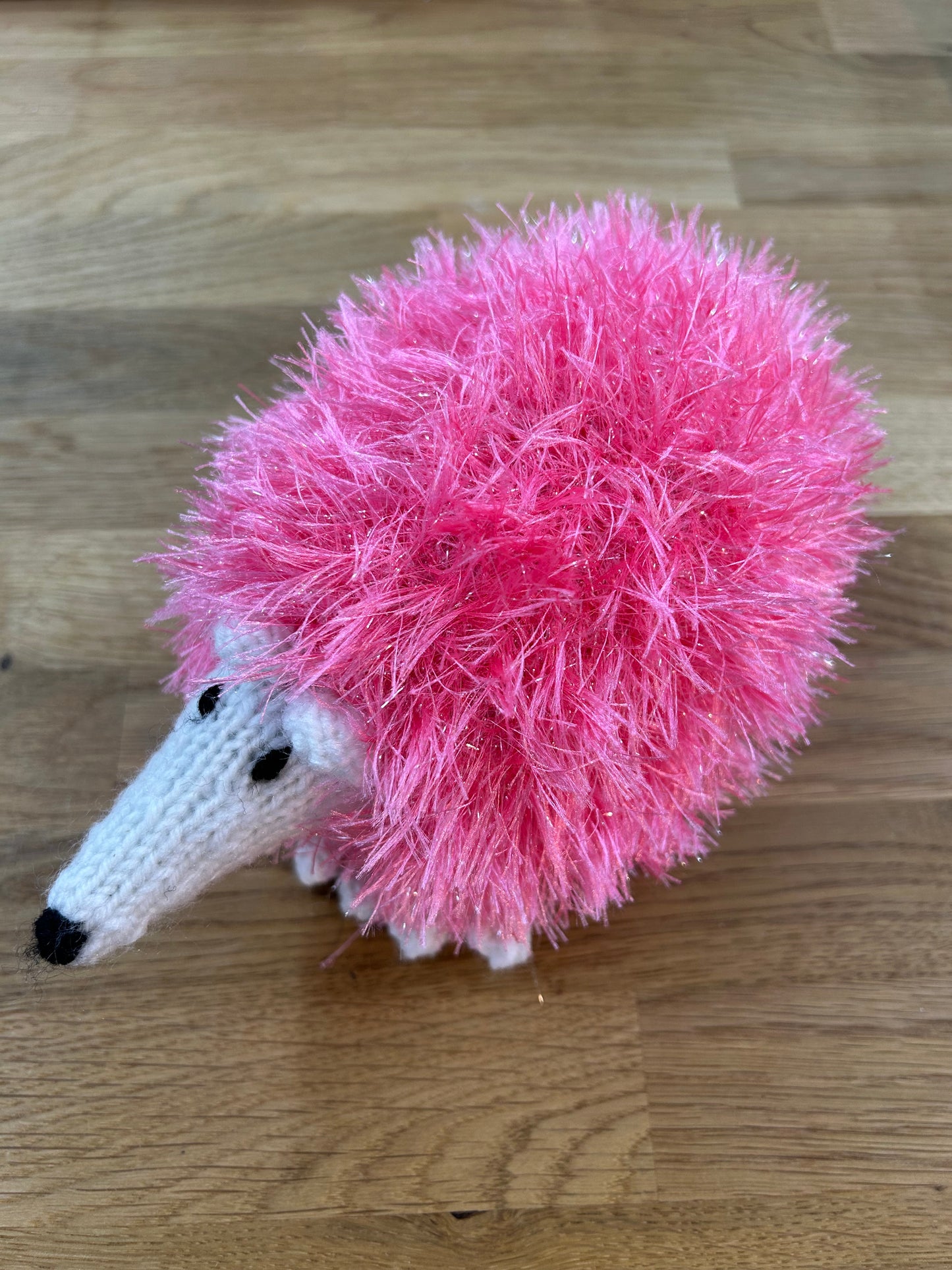 BEST SELLER - Knitting Pattern 9015 - Hedgehog Knitted with Tinsel Chunky & Dollymix DK