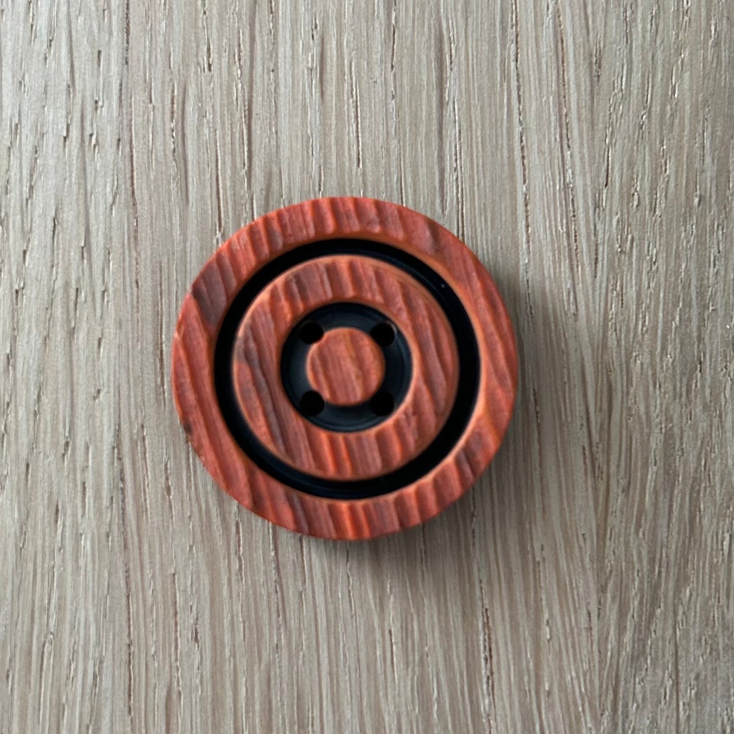 2 Hole Button - 28mm - Rust