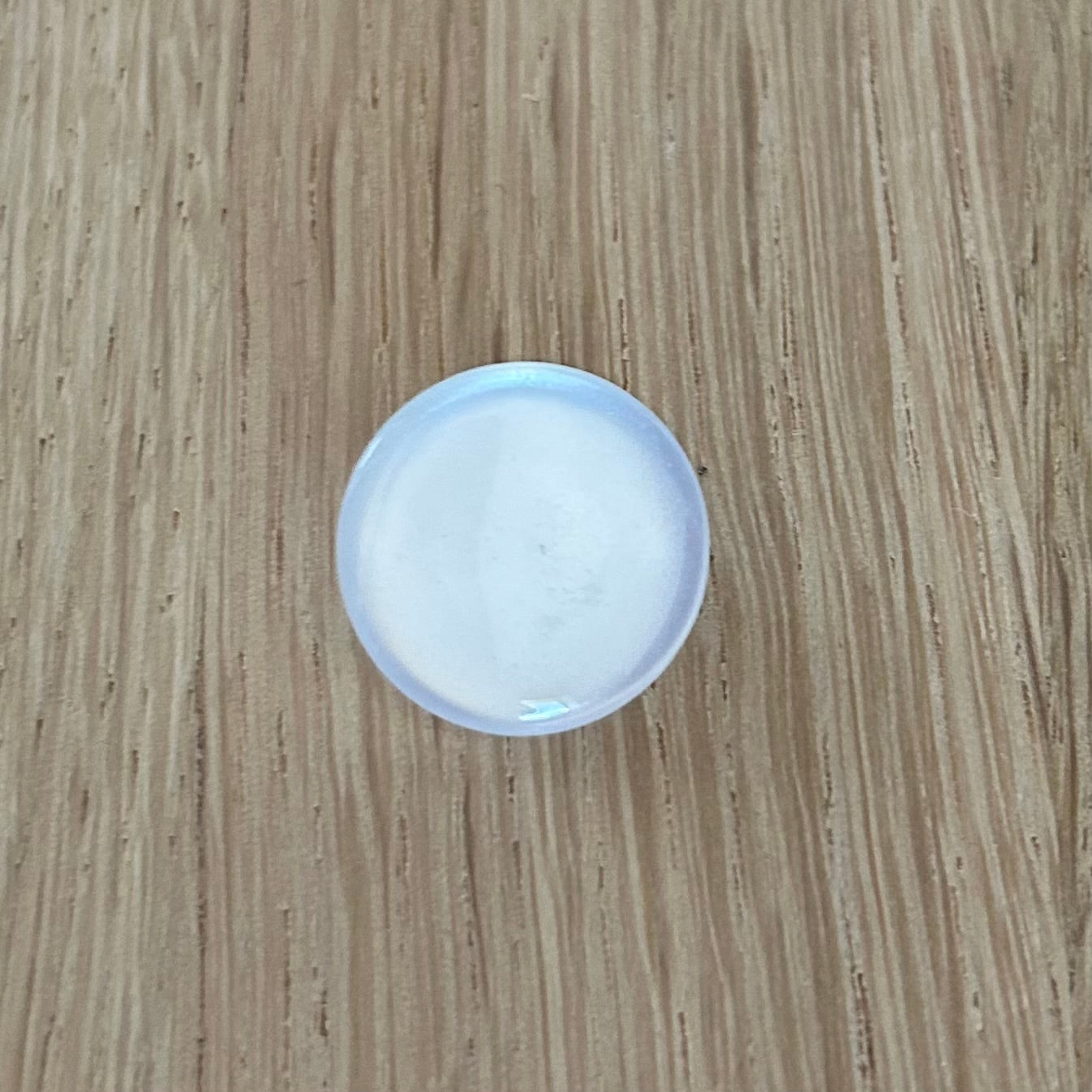 Button with Shank - 15mm - Pearlescent White