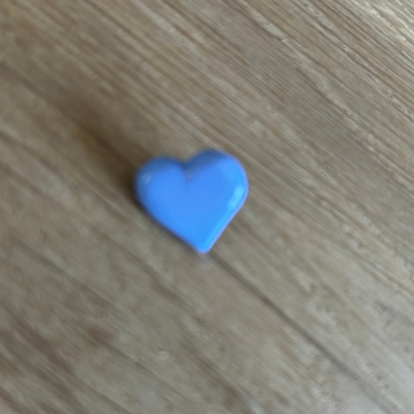 Button with Shank - 15mm - Blue Heart