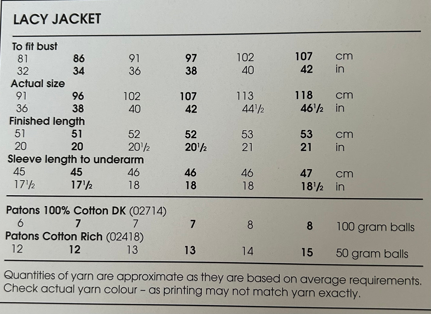 Knitting Pattern 3050 - Lacy Jacket in Cotton DK