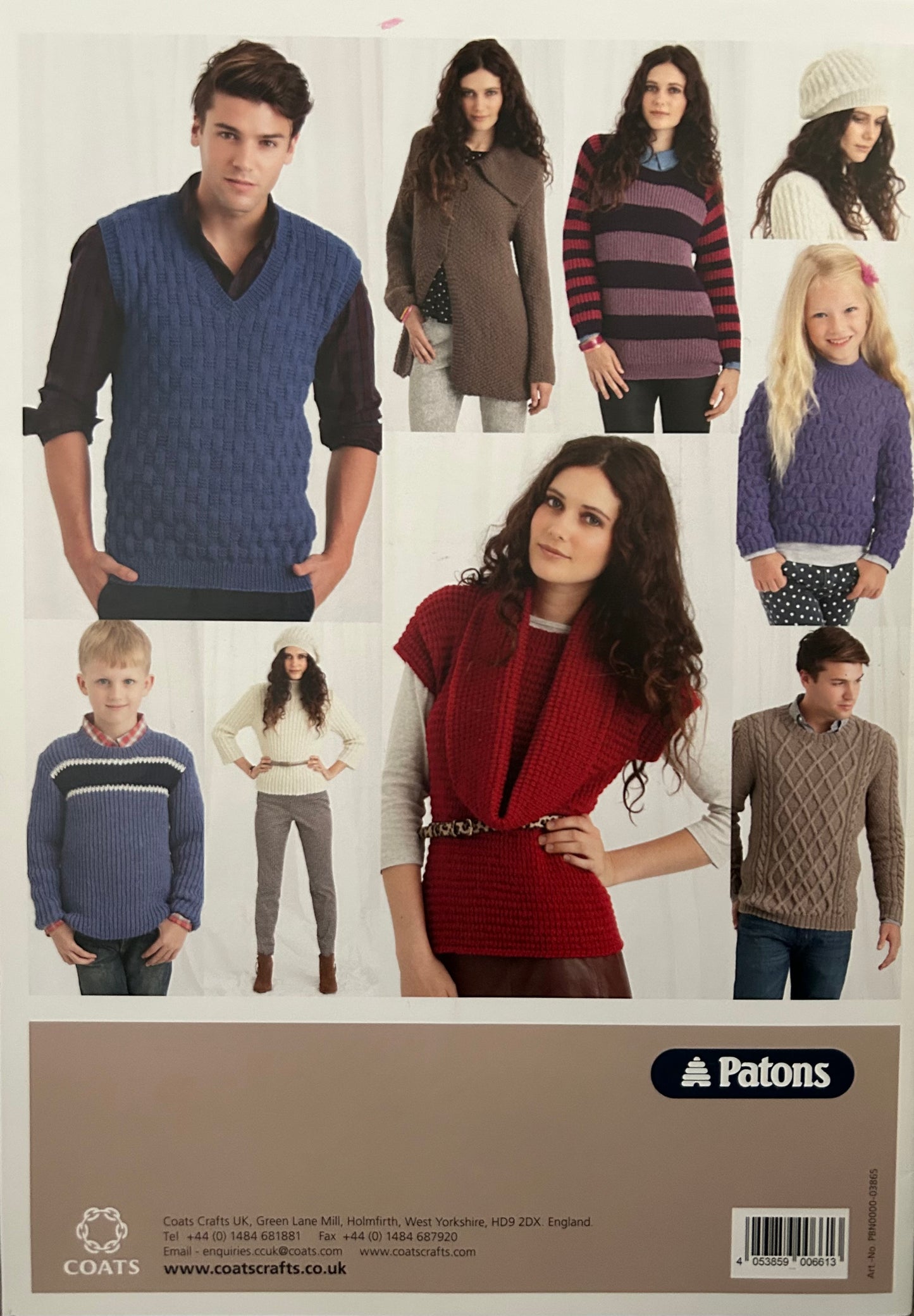 Knitting Pattern Book 3865 - Family Knits - Updated Classics in Diploma Gold DK